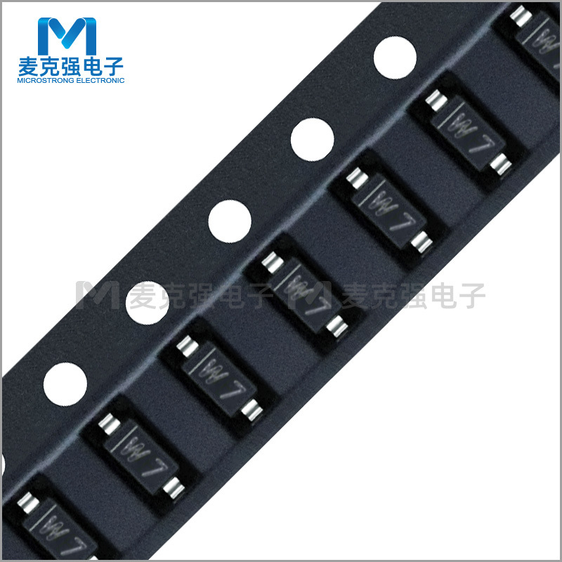 贴片稳压二极管BZT52C4V7 SOD-123丝印W7稳压管0.35W 4.7V 1206