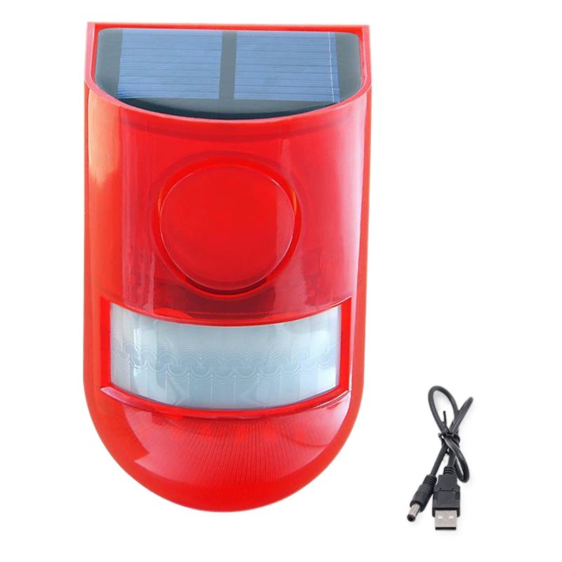 Солнечная сигнализация, фермерский сад, отпугиватель животных, уличная звуковая и световая сигнализация, солнечный отпугиватель птиц