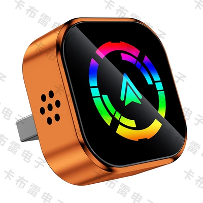 Hot-Selling 2-in-1 Carplay: Simsiz CarPlay və Android Auto - q1a-orange-color-label-carplay-android-auto-2-in-1-adapter-only-compatible-with-overseas-non-chinese-systems