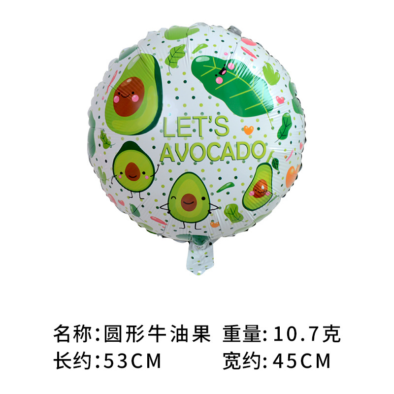 México fiesta de verano decoración fruta globo tropical cactus piña sandía taco fresa película de aluminio globo