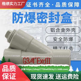 防爆隔离密封盒BCG铝合金Y型G3/4防爆密封接头4/6分1寸防爆