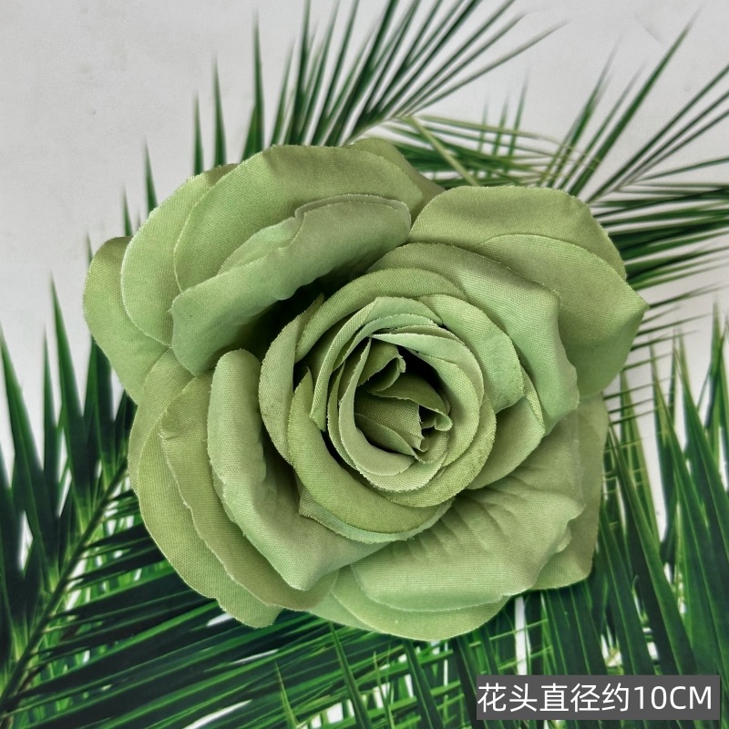 Franela artificial flor Rosa cabeza ramillete rojo boda flor pared tiro apoyos flor artificial arco flor artificial al por mayor