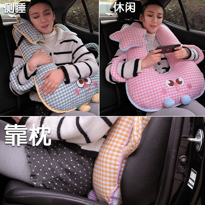 Almohada Cervical para Cinturón de Seguridad de Peluche Protector para Automóvil image 4