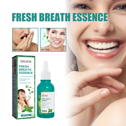 EELHOE Fresh Breath Essence Cleans Mouth Odor and Leaves Fragrant Mint Flavor Fresh Breath Essence