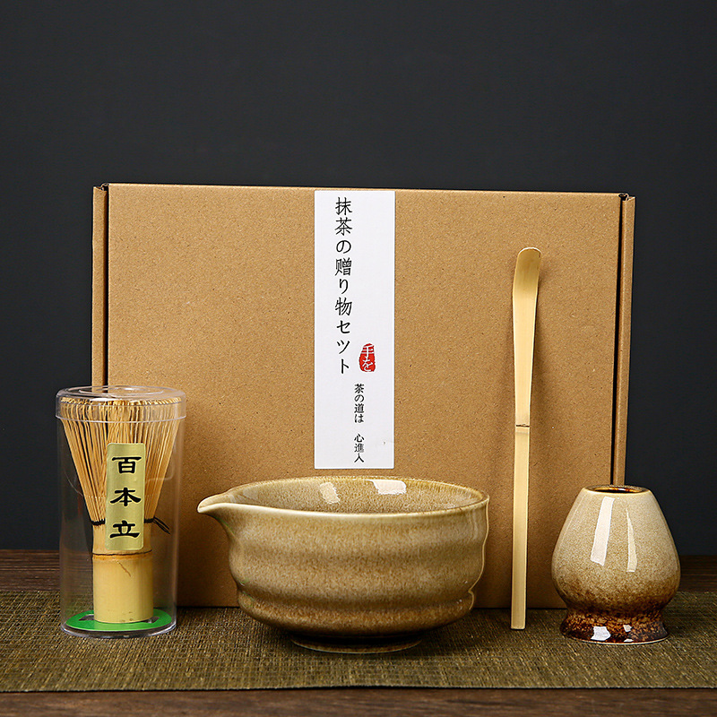 Japonés Matcha tazón Matcha túnica canción té herramientas de pedido taza de té de cerámica taza de té mezclador Matcha cepillo taza de té