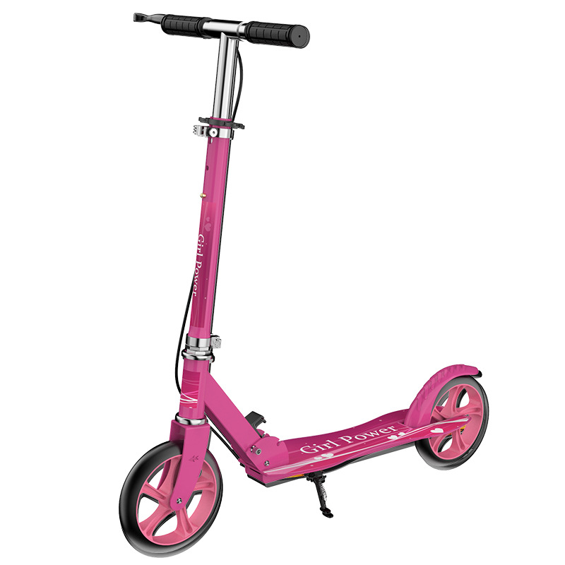 Scooter para adultos scooter adolescente rueda grande de dos ruedas dos ruedas plegable ciudad adulto freno de mano