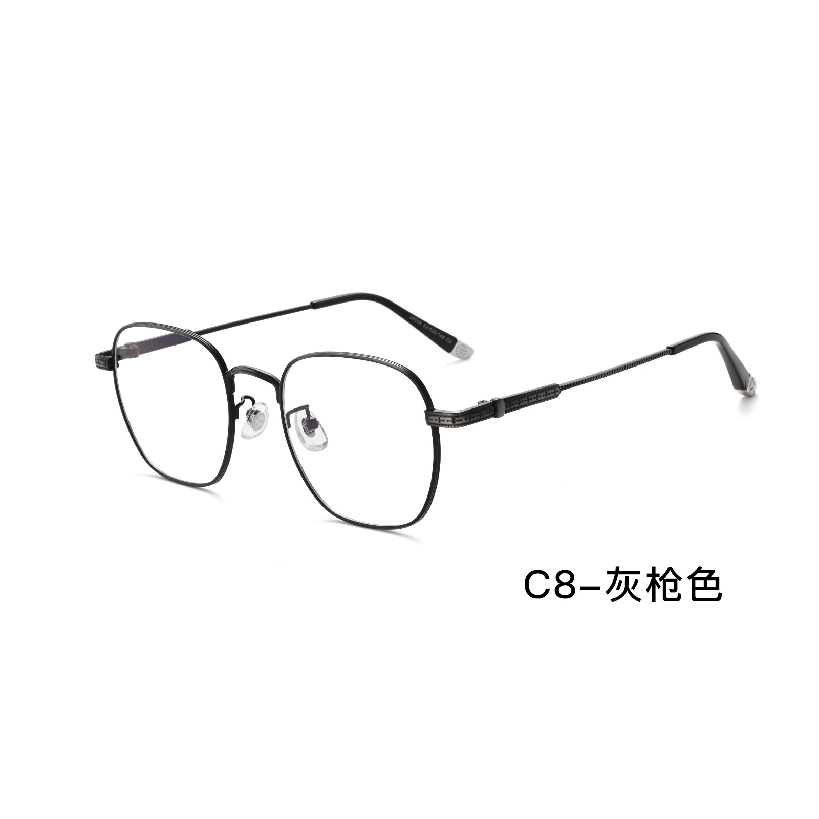 Crostar pu hombres guapos gafas de miopía marco cuadrado redondo pesado arte espejo diseño Danyang gafas al por mayor