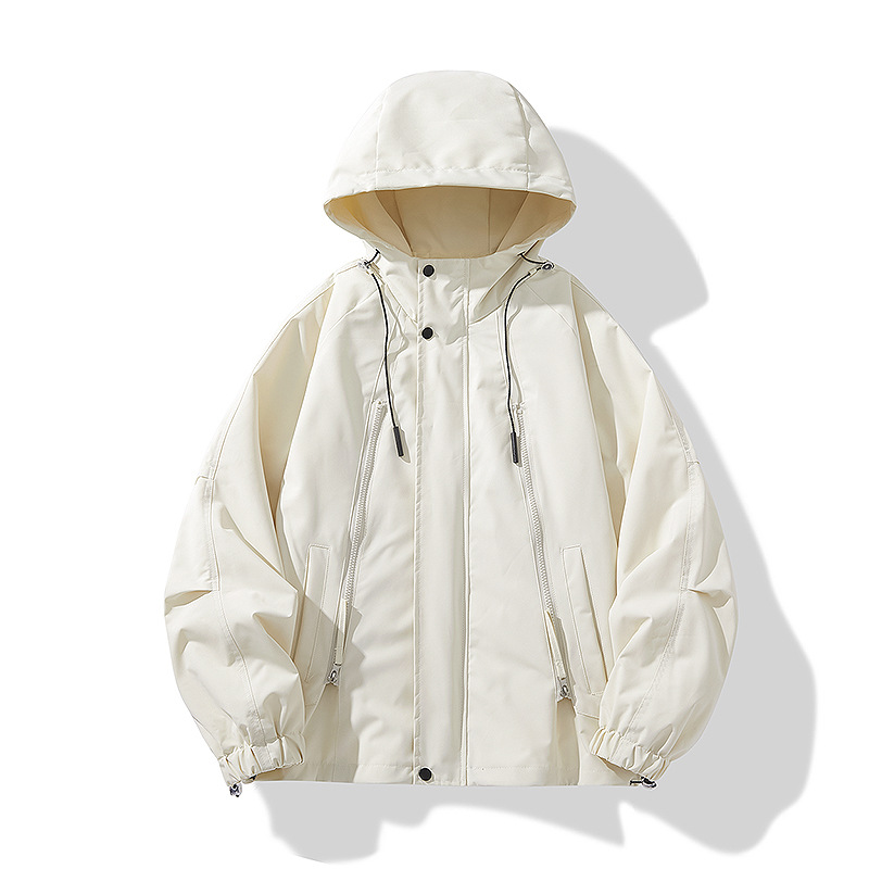 Chaqueta de trabajo de moda hombre primavera y otoño nuevo cardián retro color sólido chaqueta de hombre chaqueta casual