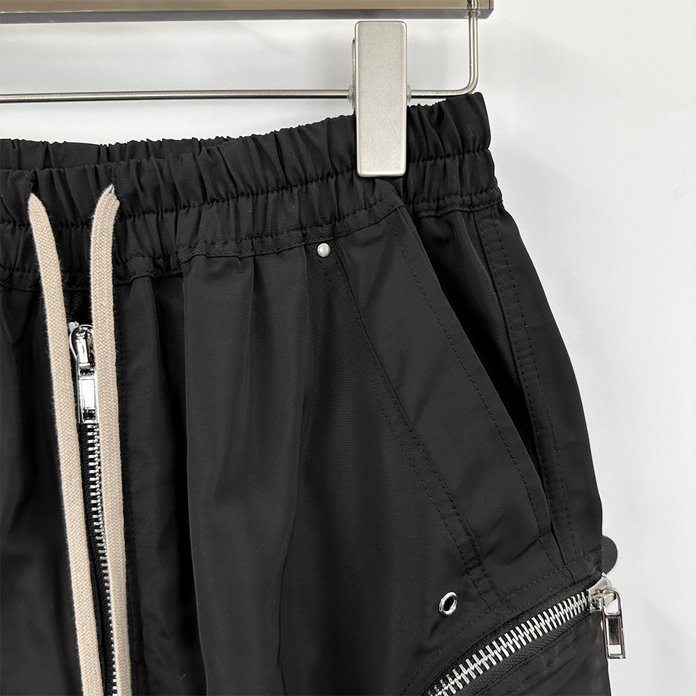 Dark Aesthetic Men's Cargo Shorts With Multi-zip Utility Pockets_voghion.com