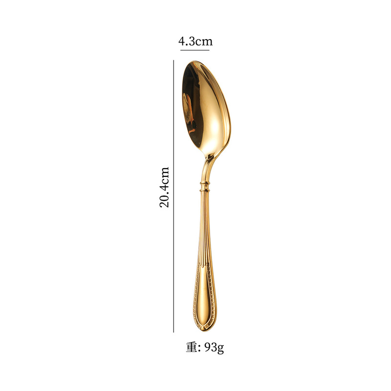 304ステンレス鍛打精品綾柄西食器高級厚手ナイフフォークスプーン丸スプーン果物フォーク|undefined