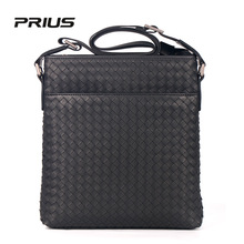 2025秋冬上新男士单肩包油蜡皮编织男包通勤斜跨包百搭背包无logo