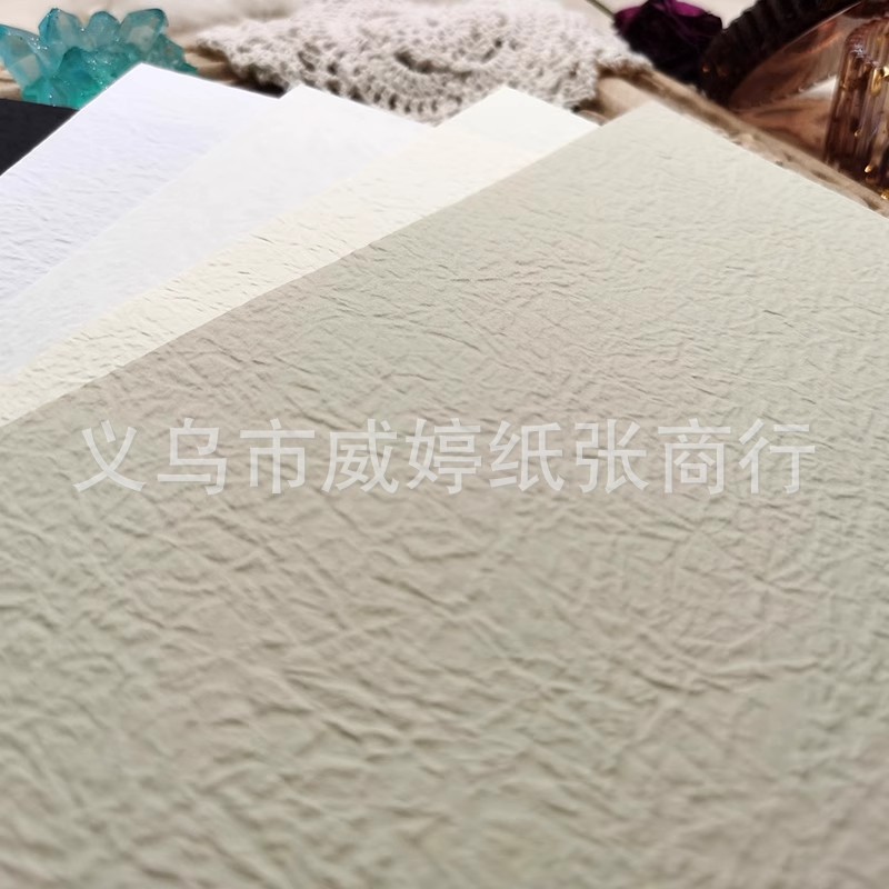 Papel de mano estampado de alta calidad, material de contabilidad de mano, embalaje de caja de regalo, papel de arte de textura de color
