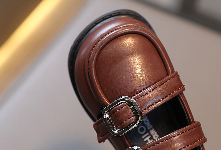 2024 Spring New Girl's Single Korean Edition Fashion Versatile Children's Leather Princess Trendy Casual Shoes_voghion.com