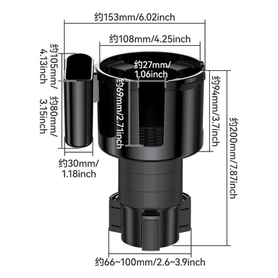 Car cup holder/beverage holder 2-in-1 Car Cup Holder