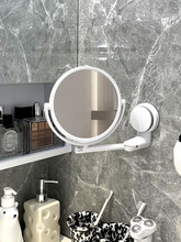 免打孔浴室化妆镜不带灯壁挂折叠伸缩双面梳妆镜酒店卫生间镜子跨