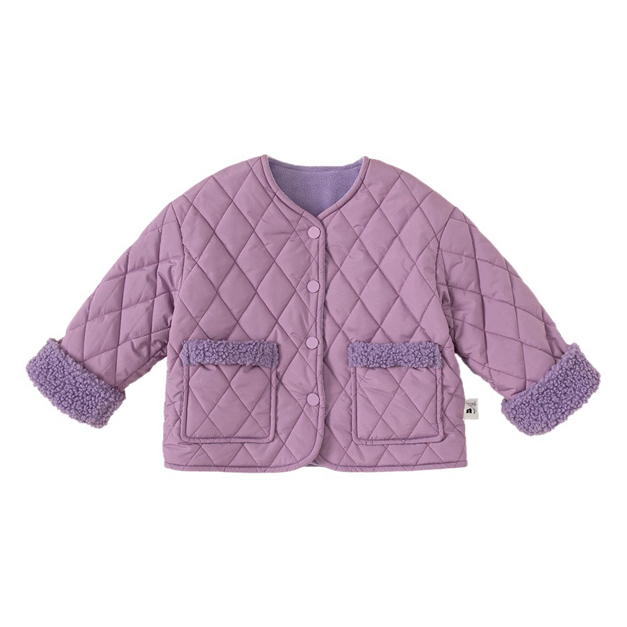 Youbao ropa para niños ropa para niños coreanos nuevos productos de invierno abrigo acolchado para niñas más chaqueta gruesa de terciopelo para niños DY23016