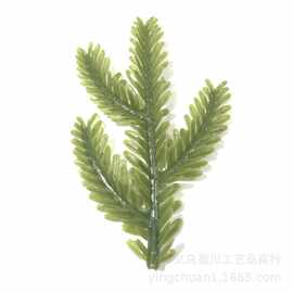 15*9厘米4叉塑料松枝仙人掌 仿真植物仿真松树圣诞树圣诞花环装饰