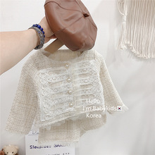 女童秋装套装2024年新款洋气时髦小香风外套短裤春秋两件套外贸