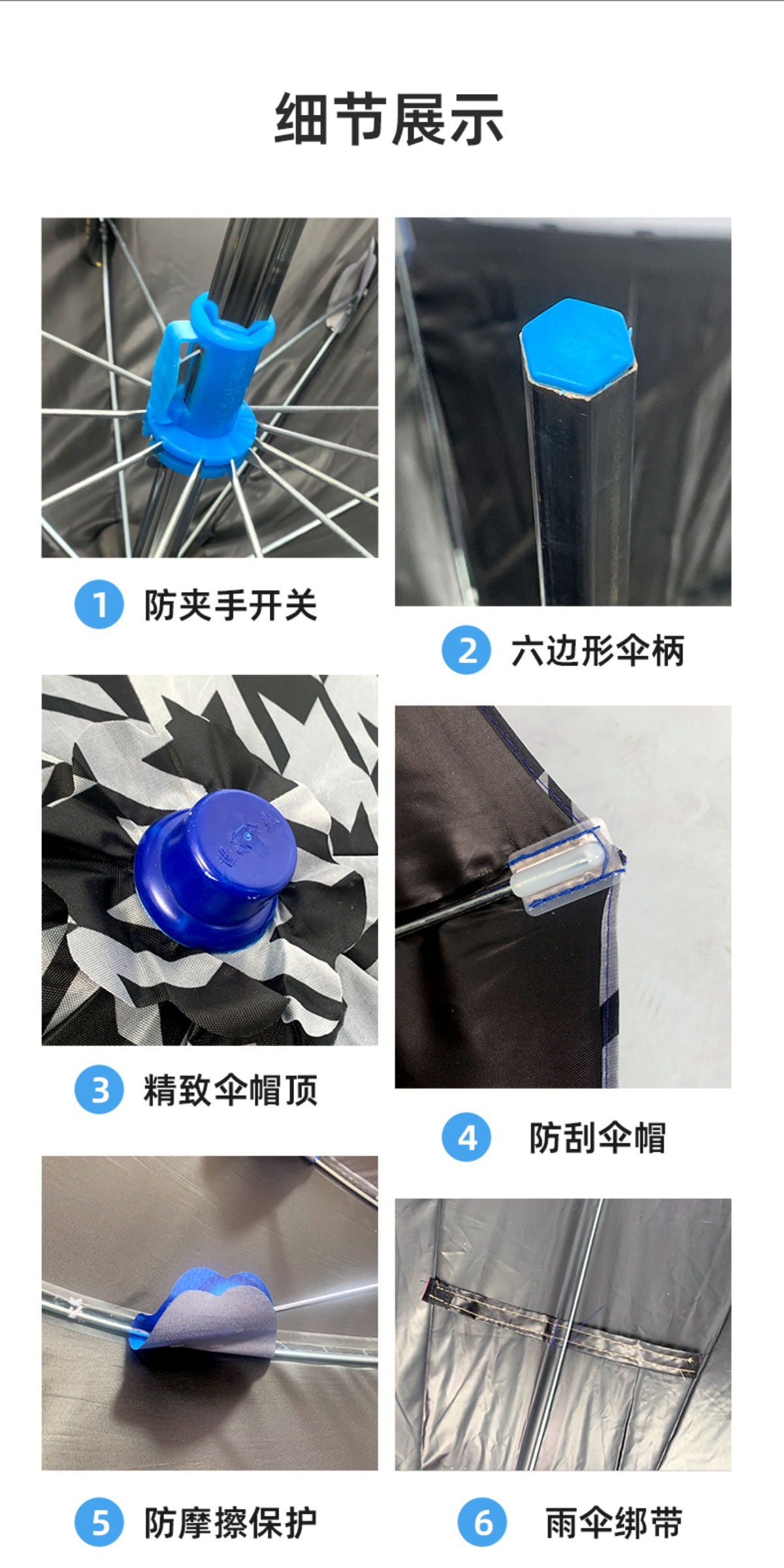 Electric Vehicle Folding Quick-Closing Umbrella for Electric Motorcycle Riders, Rainstorm-Resistant, Wind-Resistant, Durable, Thickened and Enlarged Windproof Rain Shelter