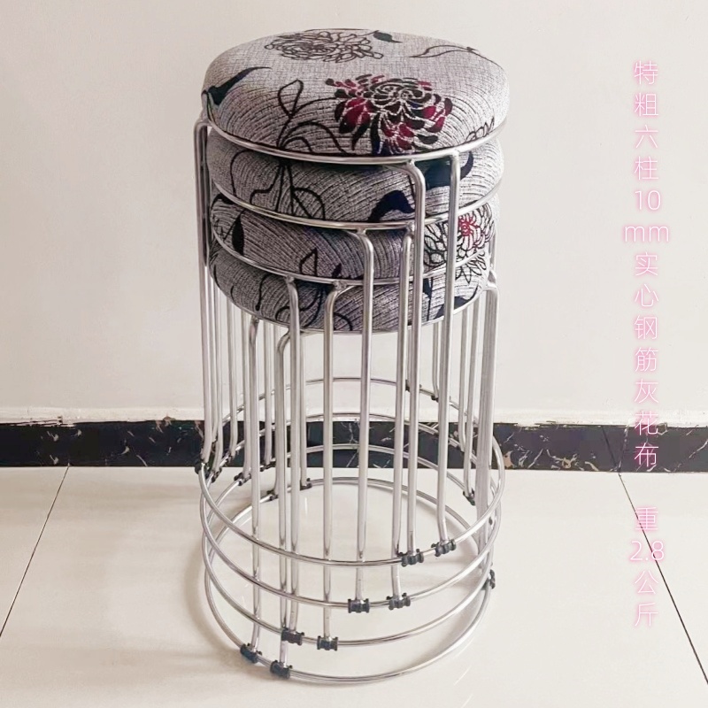 매우 두꺼운 10mm 6열 강철 바 회색 꽃무늬 천