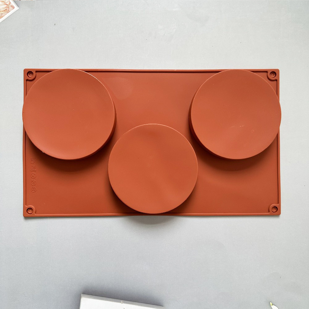 3 discos 114 molde de silicona pastel helado pudín molde de postre jabón utensilios