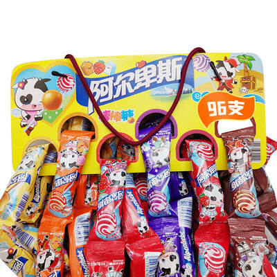 Alps lollipop 10g * 96 internet celebrity multi-flavor mixed flavor lollipop single hanging