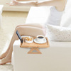 Folding rotating phone holder, wooden sofa for table