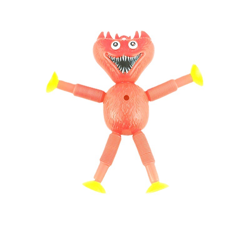 Tubo telescópico luminoso transfronterizo Bobbi muñeca tubo telescópico amapola juego muñeca salchicha monstruo descompresión juguete