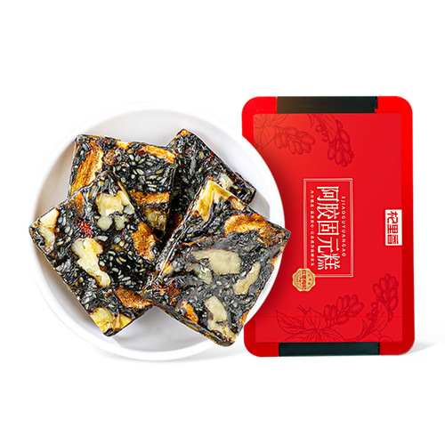 Qilixiang, red date, wolfberry and donkey-hide gelatin cake 500g, ready-to-eat women's handmade donkey-hide gelatin solid-yuan paste, Gillian cake slices