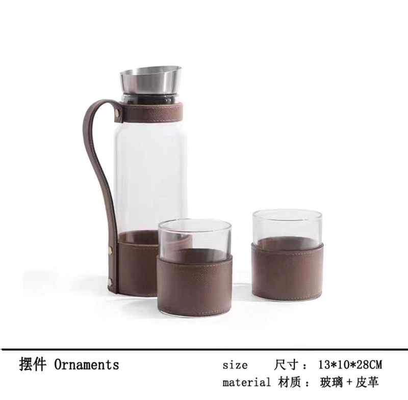 现代简约创意水晶玻璃酒具酒杯水壶套装桌面茶几餐桌酒店样板间|undefined