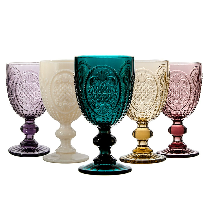 Бокал из янтарного стекла, ретро бокал для шампанского, французский стиль, увеличенная толщина