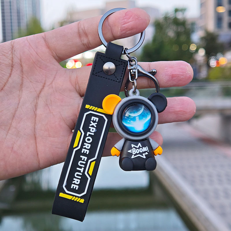 Viaje creativo transfronterizo, muñeca de cielo estrellado, llavero de astronauta, colgante de bolso, decoración de coche, regalo de evento