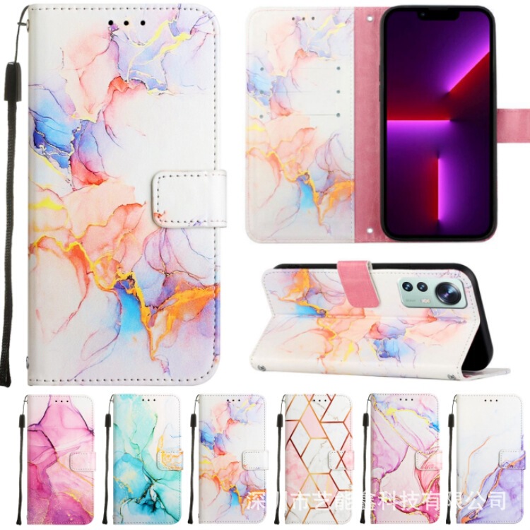Suitable for Xiaomi Poco X4 M4 X3 Pro K50 12 11I Note 11S 10 Marble Leather Case Suitable for Xiaomi Poco X4 M4 X3 Pro K50 12 11I Note 11S 10 Marble Leather Case