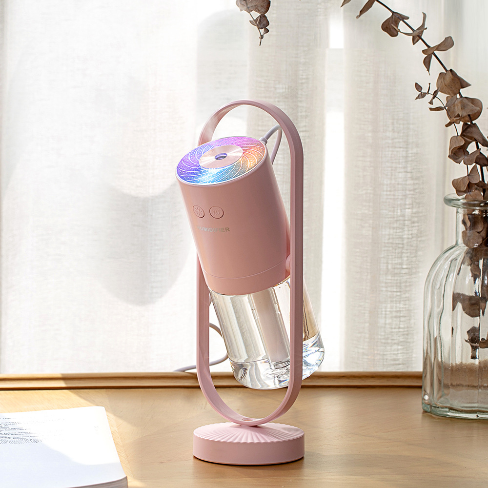 Mini humidificador USB silencioso, diseño portátil de escritorio, ideal para dormitorio o uso estudiantil