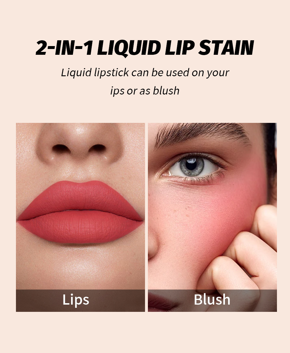 6-color moisturizing lip gloss for foreign trade, long-lasting and non-fading lip dye, cross-border makeup, non-stick cup lip gloss, matte lipstick water undefined