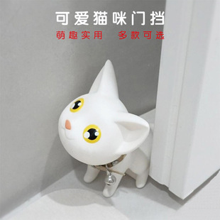 Cute Kitten Door Stopper Creative Anti-Collision Door Wedge Windproof Door Blocker Door Wedge
