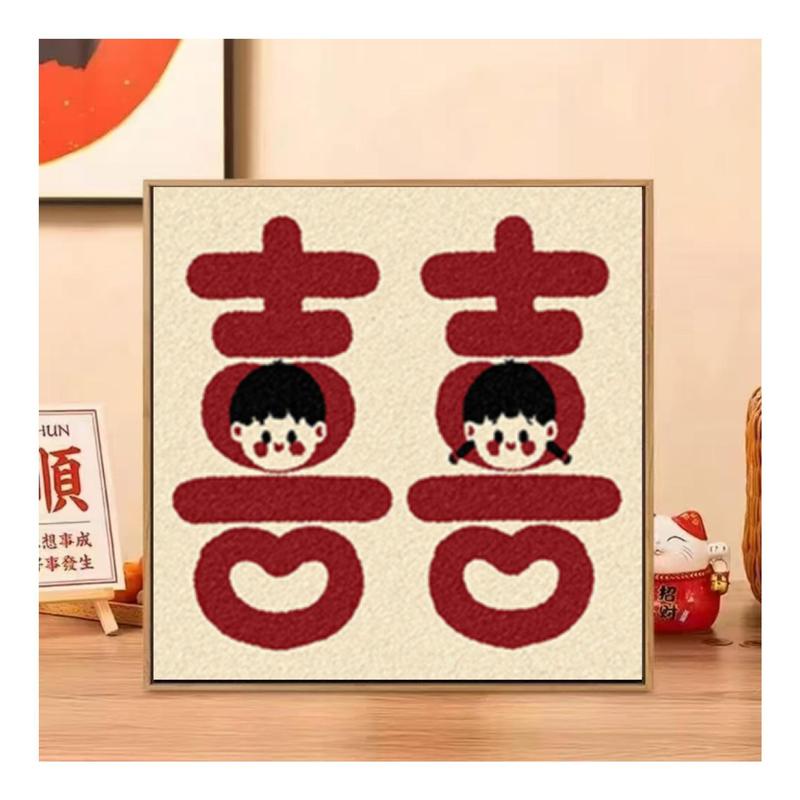 20*20数字肌理画diy网红手作店批发摆摊手工石英砂立体浮雕装饰画|undefined