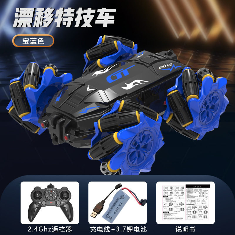 Venta caliente transfronteriza rodando fuera de carretera de doble cara deriva coche truco de control remoto coche giratorio escalada juguetes para niños al por mayor