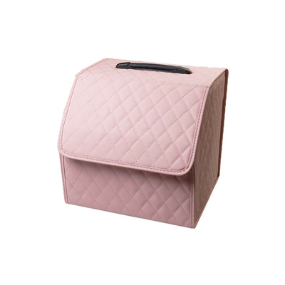 Other Automotive Interior Supplies — bag car trunk finishing box - small-size-solid-pink-storage-box