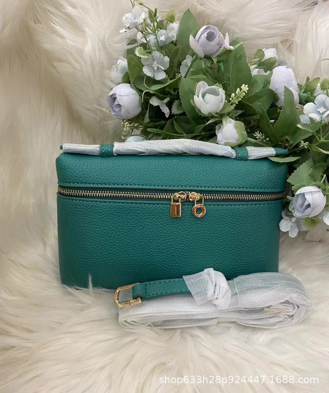 Bolso de almuerzo de cuero lp19 transfronterizo nuevo Gigi mismo bolso Kelly bolso litchi bolso simple bolso de hombro femenino