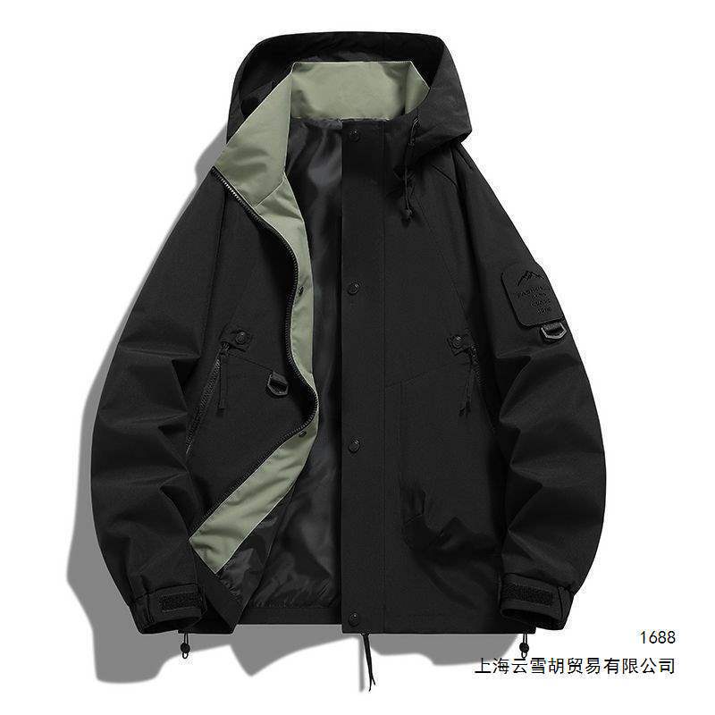 Spring and Autumn 2026 New Spring Jacket, Loose Fit, Large Size, Outdoor Windbreaker Jacket for Men and Women