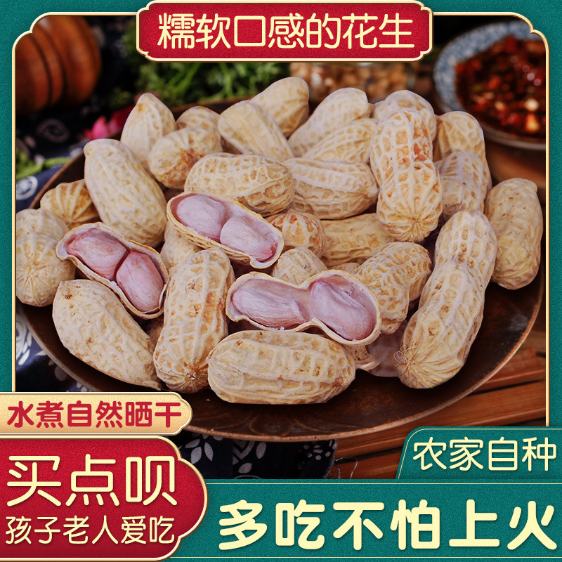 オリジナル塩漬け乾燥ピーナッツ塩水煮天日干し龍岩農場2024五味白天日干し殻付き広東省50yn|undefined