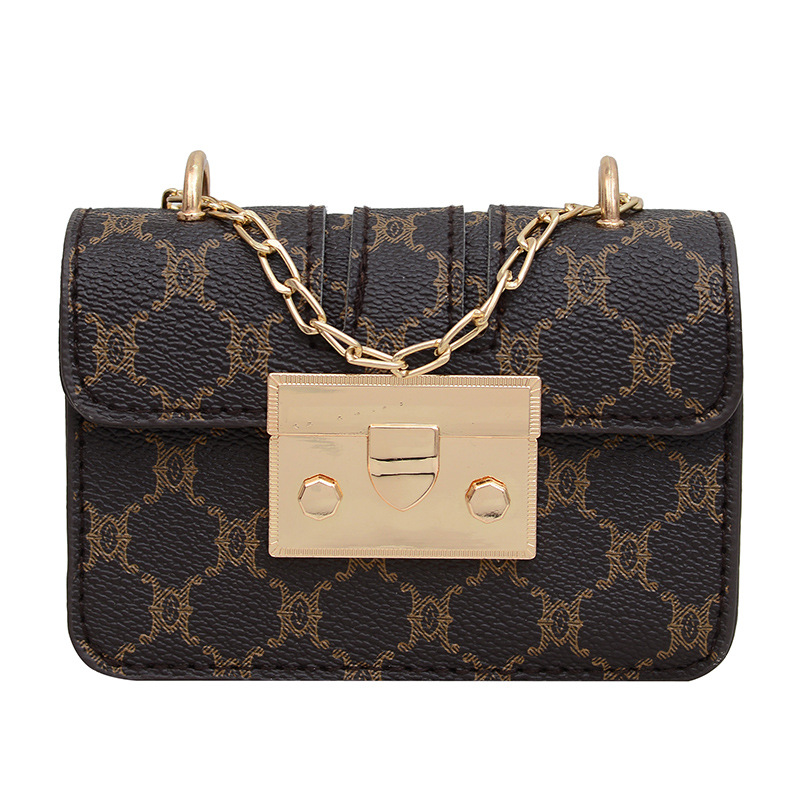 Commuting mini lápiz labial bolso de mano primavera y verano 2023 nueva cadena de moda bolso de hombro impresión retrógrada oblicuo bolso de tendencia