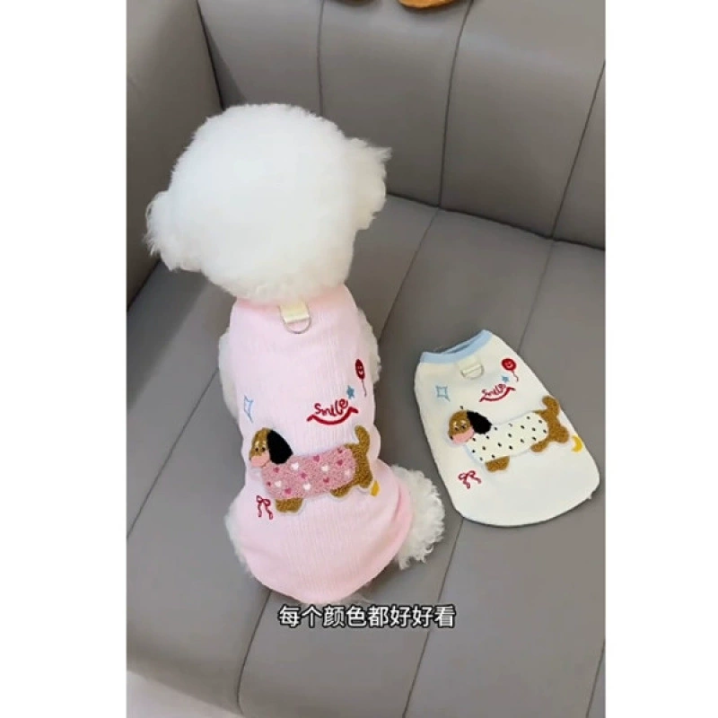 Тедди собака одежда весна и лето новые милые цветные таксы