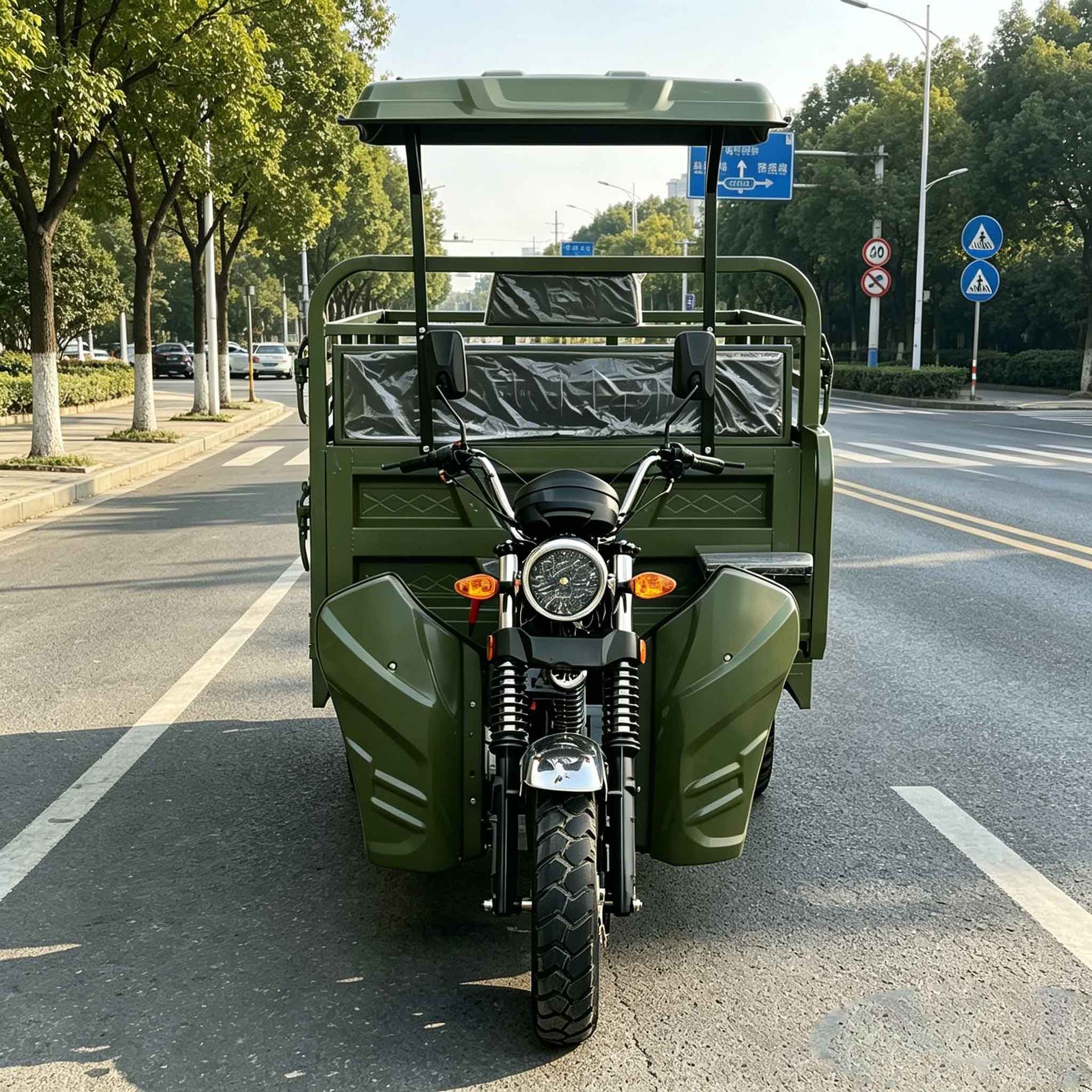 Cross-Border Export of Green Fuel-Powered Three-Wheeled Passenger Vehicles with Canopy for Passenger Transport, Cross-Border Operation, and Transportation Taxis in Southeast Asia