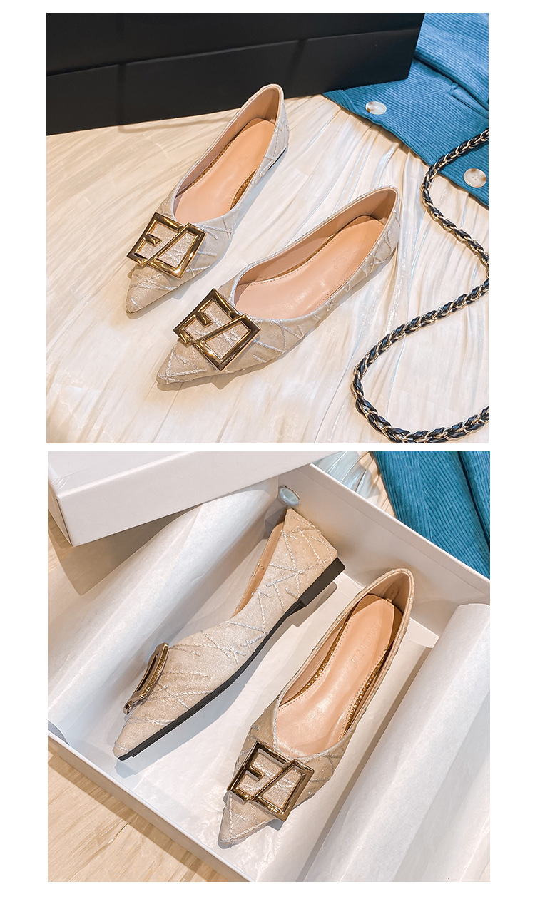 Spitze Einzelschuhe für Damen 2023 Frühling und Winter neue vielseitige Abendschuhe mit flachen Sohlen, Fee, große Damenschuhe_voghion.com