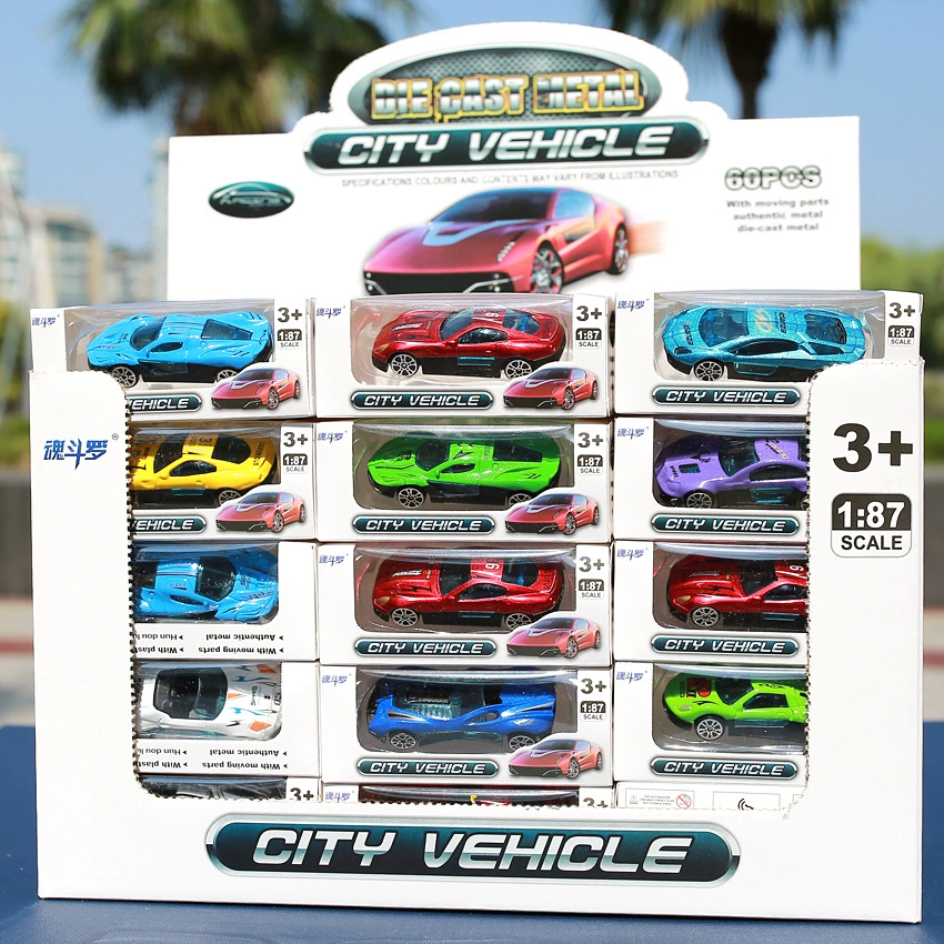 Die-cast Alloy Car Model, 1:64 Scale, 7 cm, Single Piece or Display Box
