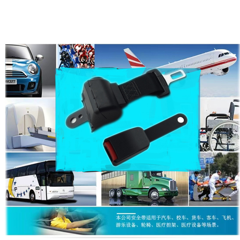 Universal Two-Point Seat Belt for Cars, Forklifts, Buses, Automatic Retractable Two-Point Safety Belt with Self-Locking
