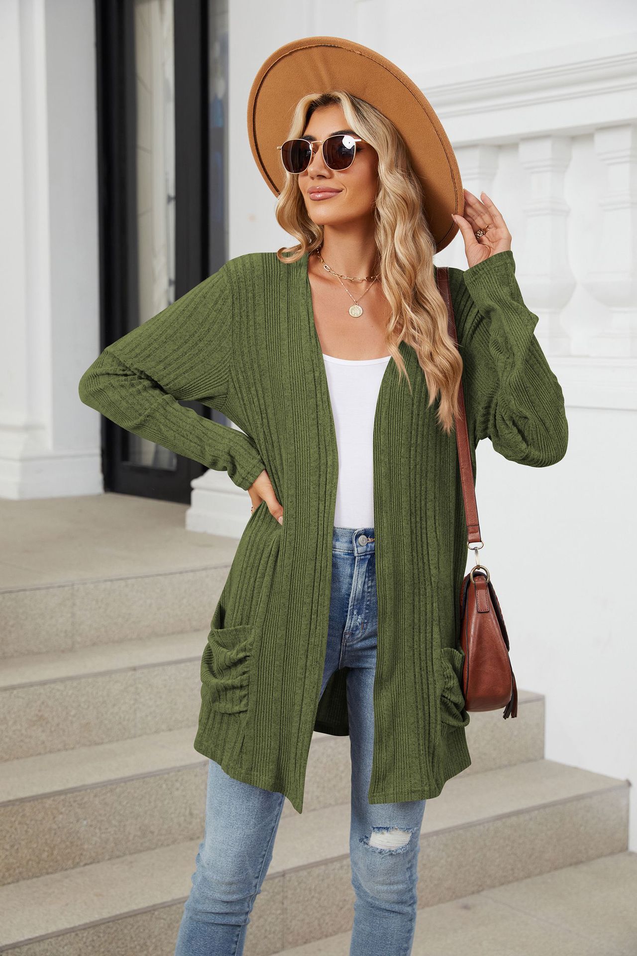 490g Weight Long Sleeve Sleeve Length Placket Placket Type Regular Sleeve Sleeve Type Nylon, Spandex, Polyester Fabric Type Long Top Length Cardigan Tops Type Holiday, Daily Occasion Collarless Neckline Regular Fit Fit Type Solid Color Pattern Winter, Autumn Season Women's Gender Casual, Elegant Style Wholesale Women's Casual Elegant Solid Color Long Sleeve Sweaters & Cardigans 33