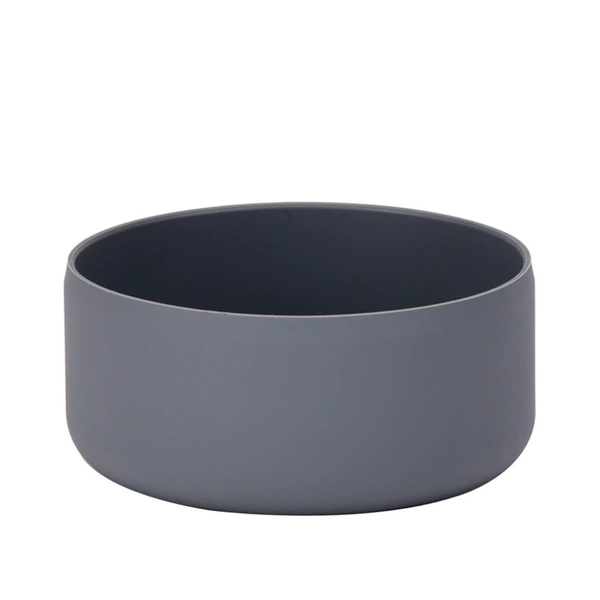 Dark gray-wide-mouth pot applied